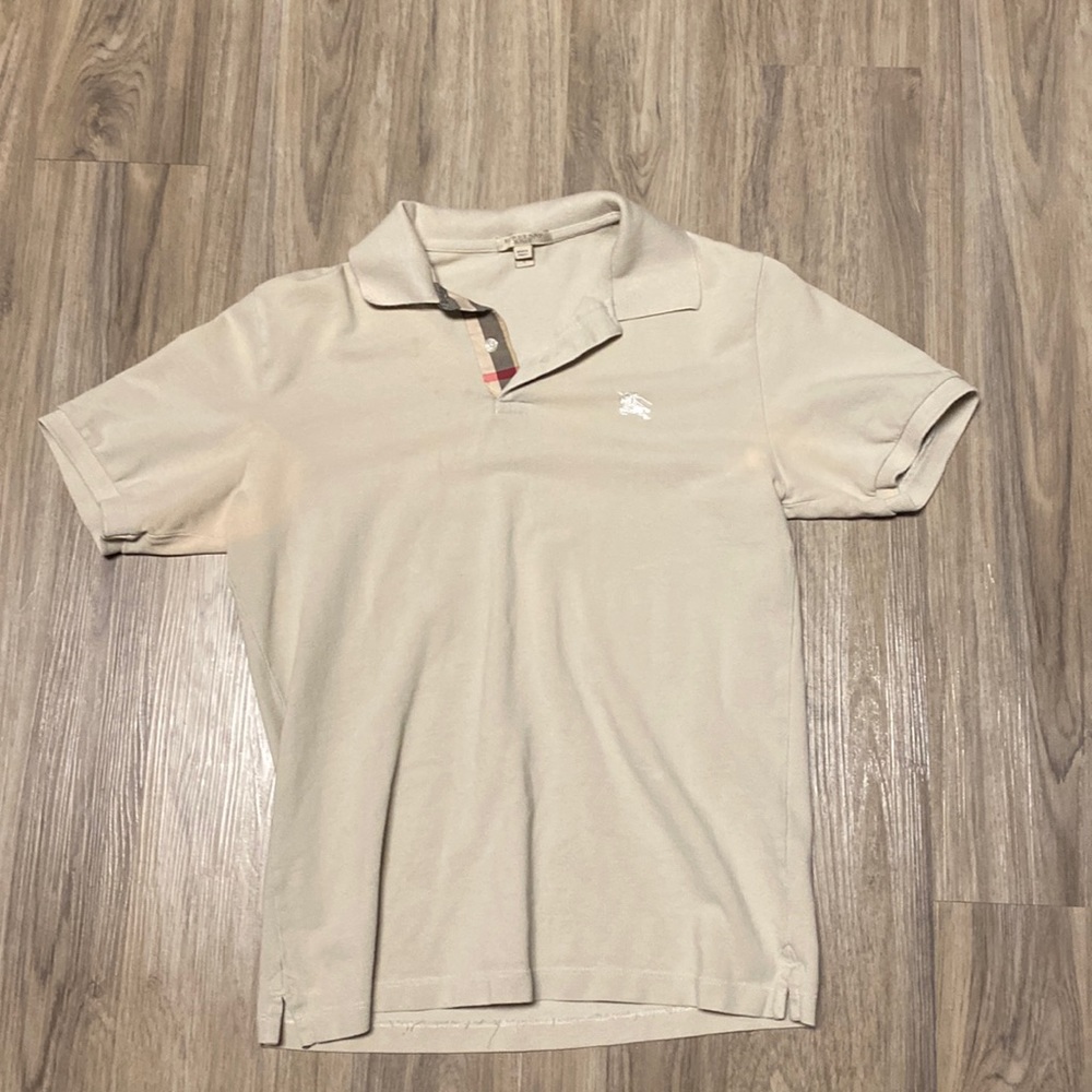 Men’s Burberry Beige Polo Size Medium